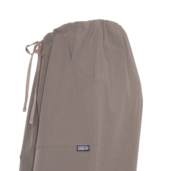 Patagonia Women's Light Brown Drawstring Capri Pants Size 8 - Picture 5 of 10